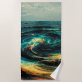 Surrealistic A Galaxy | Of Ocean Strandtuch (Vorderseite)