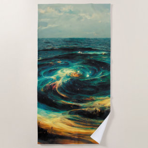 Surrealistic A Galaxy   Of Ocean Strandtuch