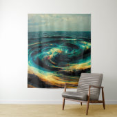 Surrealistic A Galaxy | Of Ocean Wandteppich (Beispiel)