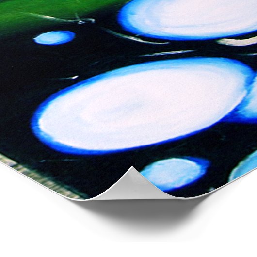 Surrealistic Fantasy Mushroom Wonderland Poster (Ecke)