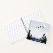 Surrealistic winter landscape notizblock (Innenseite)