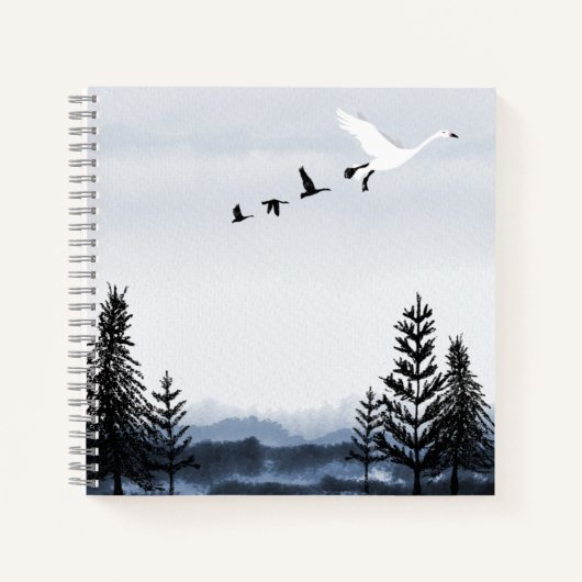 Surrealistic winter landscape notizblock (Vorderseite)