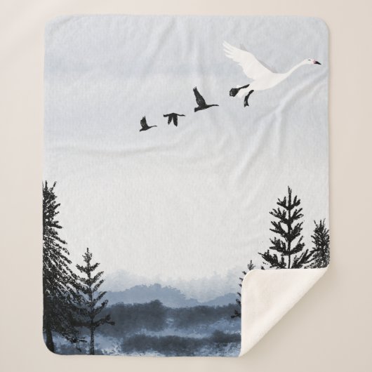 Surrealistic winter landscape sherpadecke (Vorderseite)