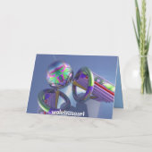 Surrealistisch frohe Weihnachtskarte Feiertagskarte (Rückseite)