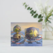 Surrealistische 3D-Karte Postkarte (Stehend Vorderseite)