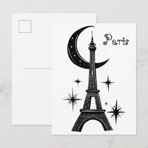 Surrealistische Ästhetik Paris Symbol. Postkarte