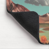 Surrealistische Blumen-Berglandschaft mit dramatis Mousepad (Ecke)