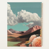Surrealistische Blumen-Berglandschaft mit dramatis Planer (Rückseite)