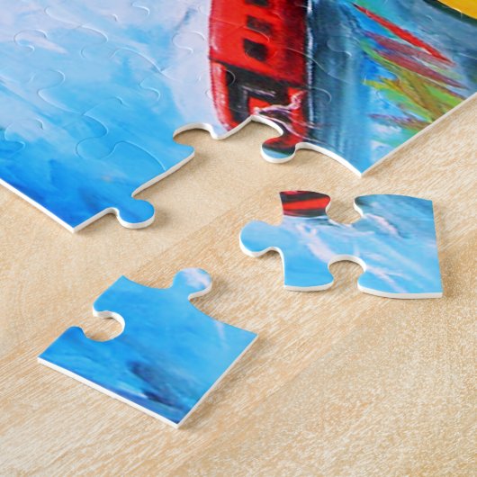 Surrealistische Fantasy Mushroom Wonderland Puzzle (Seite)