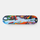 Surrealistische Fantasy Mushroom Wonderland Skateboard (Horizontal)