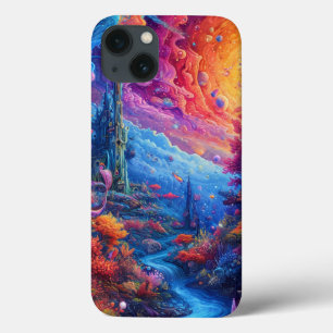 Surrealistische farbenfrohe Traumlandschaft Trippy Case-Mate iPhone Hülle