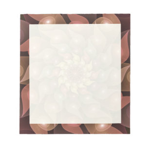 Surrealistische glänzende Blumen moderne abstrakte Notizblock