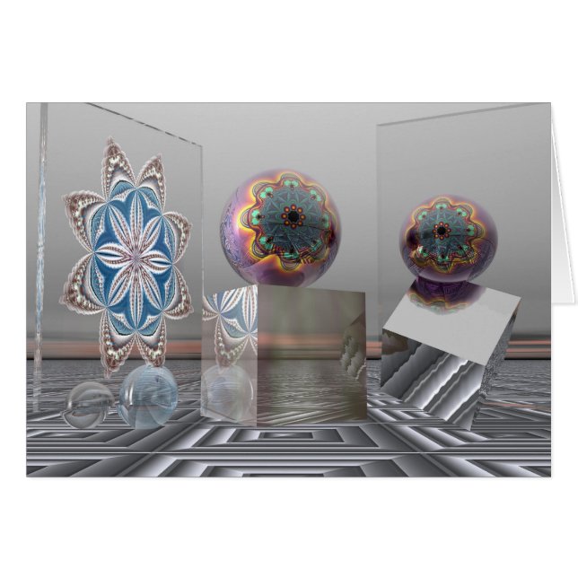 Surrealistische Karte der Fantasie (Vorderseite (Horizontal))