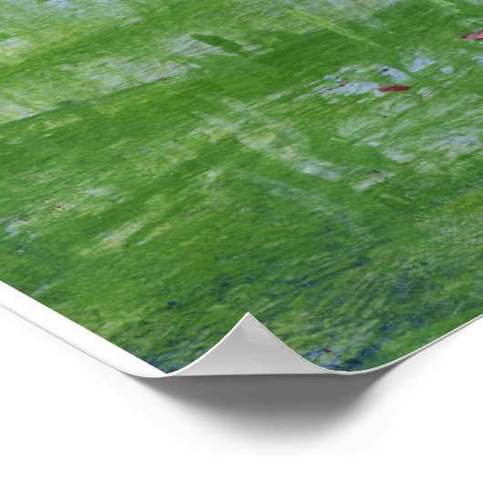 Surrealistische Kunst mit zwei Herzen Poster (Ecke)