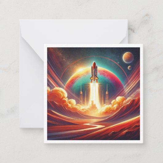 surrealistische Kunst Mitteilungskarte (Vorderseite)