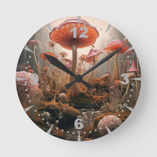Surrealistische Kunst - Träume Runde Wanduhr (Vorderseite)