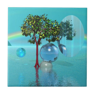 Sürrealistische Landschaft Fliese