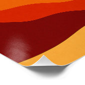 Surrealistische Landschaft mit scharfen Farben Poster (Ecke)