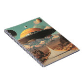 Surrealistische Landschaft mit Straße, UFO und Sat Notizblock (Rechte Seite)