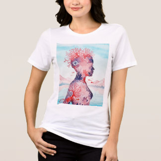 Surrealistische Landschaft Tri-Blend Shirt
