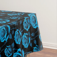 Surrealistische Neonblaue Rosen