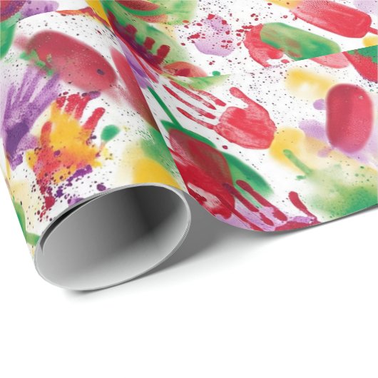 Surrealistische Präsentation eines Party für die C Geschenkpapier (Rolleneckpunkt)