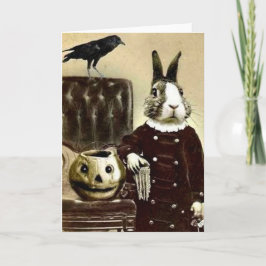 Surrealistische Vintage Kunst-Halloween-Grußkarte Karte