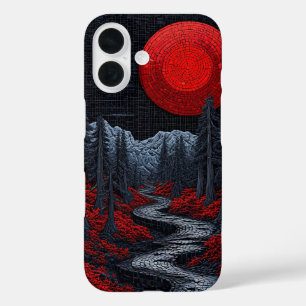 Sürrealistische Waldlandschaft iPhone 16 Hülle