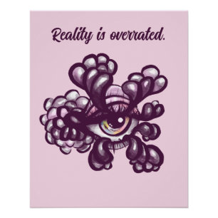 Surrealistische Weirdcore-Augen-Kunst in träumeris Poster