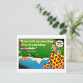 Surrealistische Zippy-Karte Postkarte (Stehend Vorderseite)