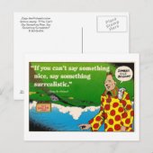 Surrealistische Zippy-Karte Postkarte (Vorne/Hinten)