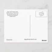 Surrealistische Zippy-Karte Postkarte (Rückseite)