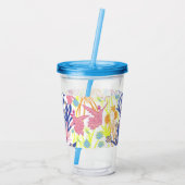 Surrealistischer Garten Acryltrinkbecher (Rückseite)