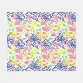 Surrealistischer Garten Fleecedecke (Vorderseite (Horizontal))