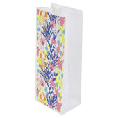 Surrealistischer Garten Geschenktüte Für Weinflaschen (Vorderseite Schrägansicht)