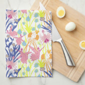 Surrealistischer Garten Geschirrtuch (Viertel Falte)