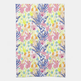 Surrealistischer Garten Geschirrtuch