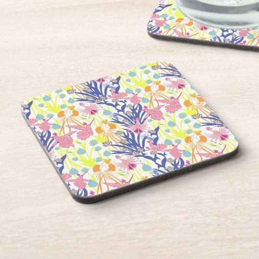 Surrealistischer Garten Getränkeuntersetzer (Linke Seite)