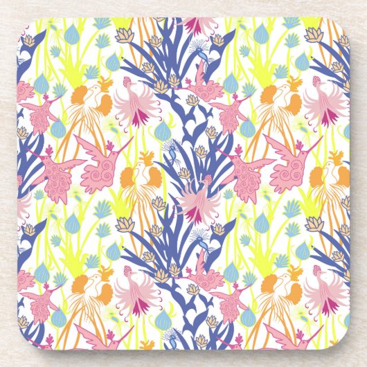 Surrealistischer Garten Getränkeuntersetzer (Vorderseite)