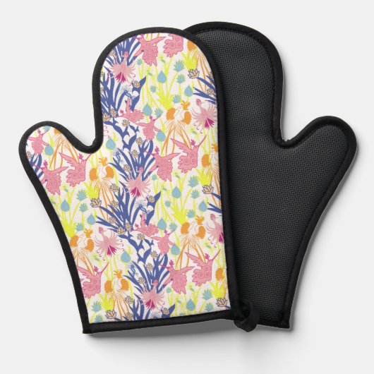 Surrealistischer Garten Ofenhandschuh (Vorderseite/Rückseite)
