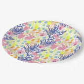 Surrealistischer Garten Pappteller (Schrägansicht)