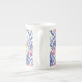 Surrealistischer Garten Porzellantasse (Rückseite)