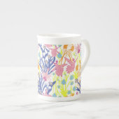 Surrealistischer Garten Porzellantasse (Vorderseite Rechts)