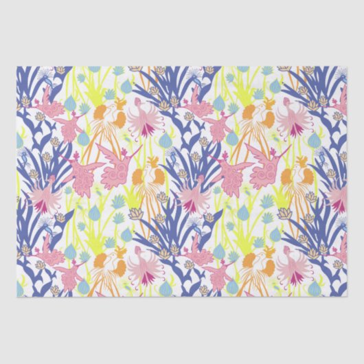 Surrealistischer Garten Seidenpapier (Vorderseite)