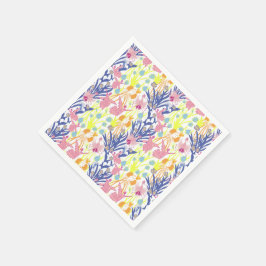 Surrealistischer Garten Serviette