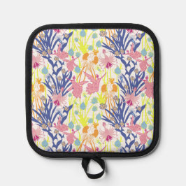 Surrealistischer Garten Topflappen