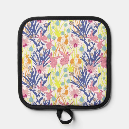 Surrealistischer Garten Topflappen (Vorderseite)