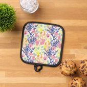 Surrealistischer Garten Topflappen (Oben Unten)