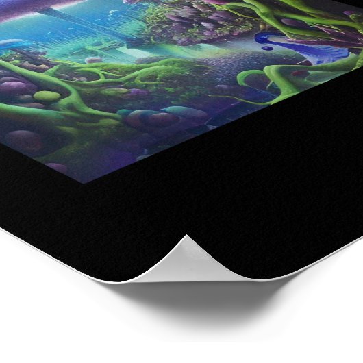 Surrealistischer Sumpf Poster (Ecke)