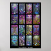 Surrealistischer Sumpf Poster (Vorne)
